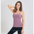 Super Stretchable Comfortable Nylon Fabric Yoga/Running Sports Vest with Pad